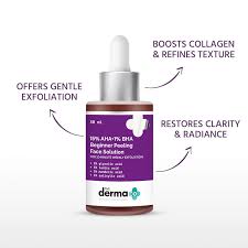 The Derma Co 15% AHA + 1% BHA Beginner Facial Exfoliant peeling Solution 30ml - Image 4
