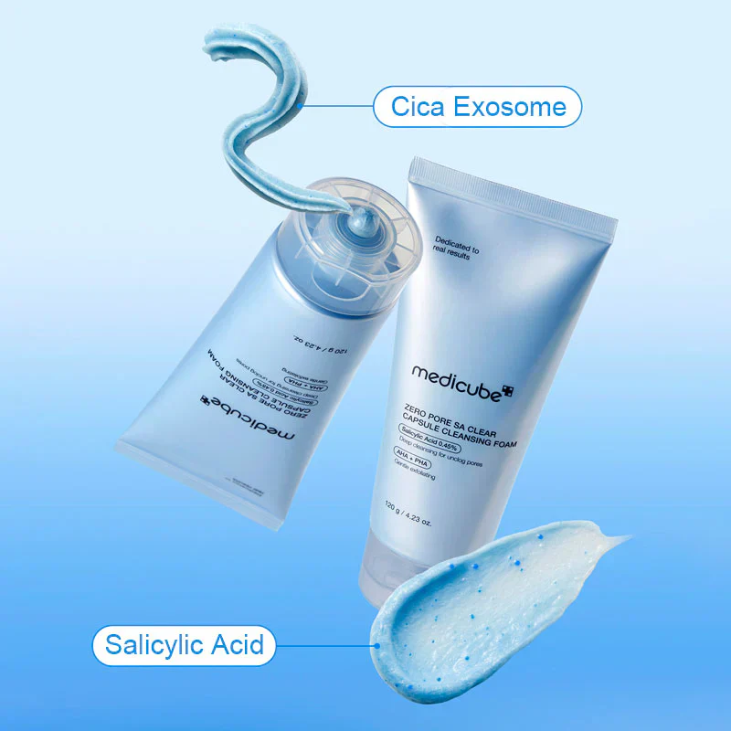 Zero Pore SA Clear Capsule Cleasing Foam 120g - Image 2