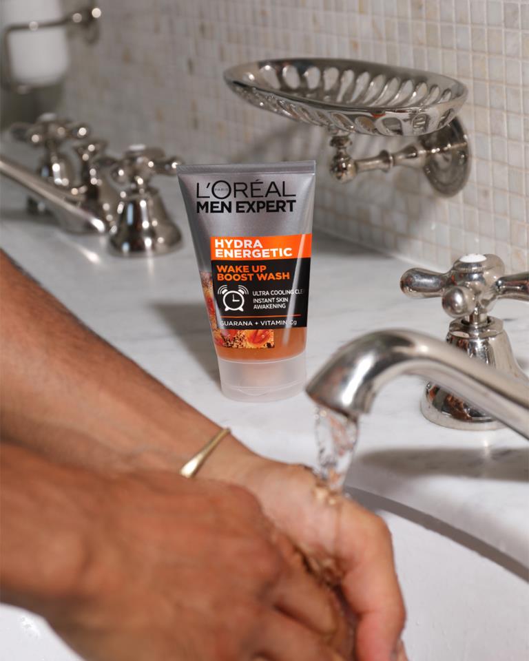 LOreal Men Expert Hydra Energetic Wake-Up Effect Face Wash 100ml - Image 2